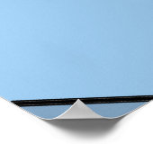 "Creases" Aqua Lila extra Large Print Poster (Ecke)