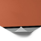 "Creases" Brauner Grau Extra Large Print Poster (Ecke)