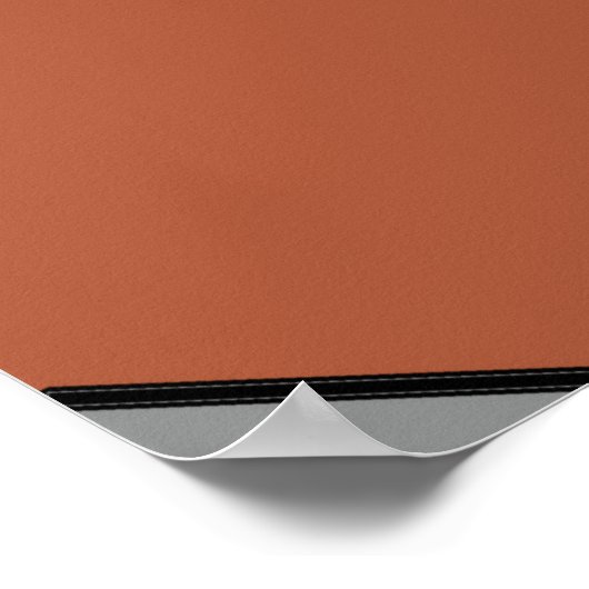 "Creases" Brauner Grau Extra Large Print Poster (Ecke)