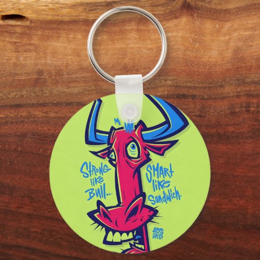 Creasy Bull. Schlüsselanhänger (Rückseite)