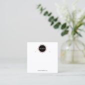 Creat Your Custom Logo Earring Display Card Quadratische Visitenkarte (Stehend Vorderseite)