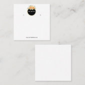 Creat Your Custom Logo Earring Display Card  Quadratische Visitenkarte (Vorne/Hinten)