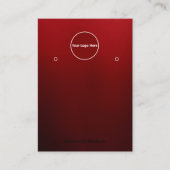 Creat Your Custom Logo Earring Display Card  Visitenkarte (Vorderseite)