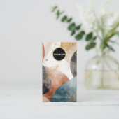 Creat Your Custom Logo Earring Display Card  Visitenkarte (Stehend Vorderseite)