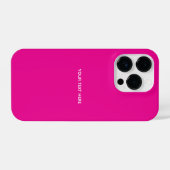 Creat Your Own Megenta Invitation Postcard iPhone Hülle (Rückseite (Horizontal))