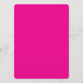 Creat Your Own Megenta Invitation Postcard Programm (Rückseite)