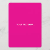 Creat Your Own Megenta Invitation Postcard Programm (Vorderseite)