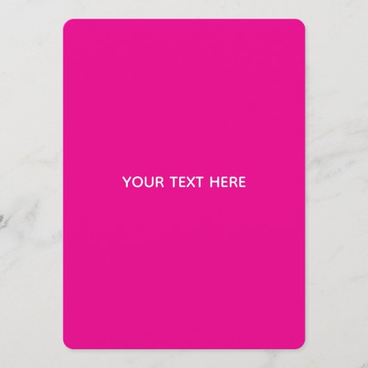 Creat Your Own Megenta Invitation Postcard Programm (Vorderseite)