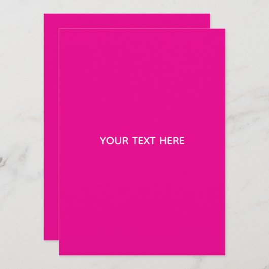 Creat Your Own Megenta Invitation Postcard Programm (Vorne/Hinten)