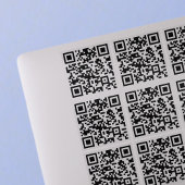 Create 9 Scannable QR Codes | Transparent Aufkleber