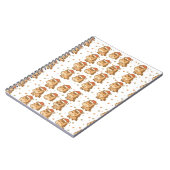 Create a cute horse wearing a tiny Christmas hat Notizblock (Linke Seite)