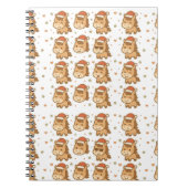 Create a cute horse wearing a tiny Christmas hat Notizblock (Vorderseite)