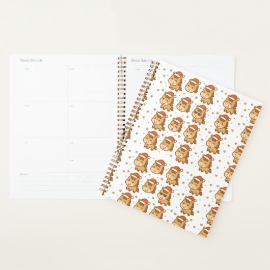 Create a cute horse wearing a tiny Christmas hat Planer (Anzeige)