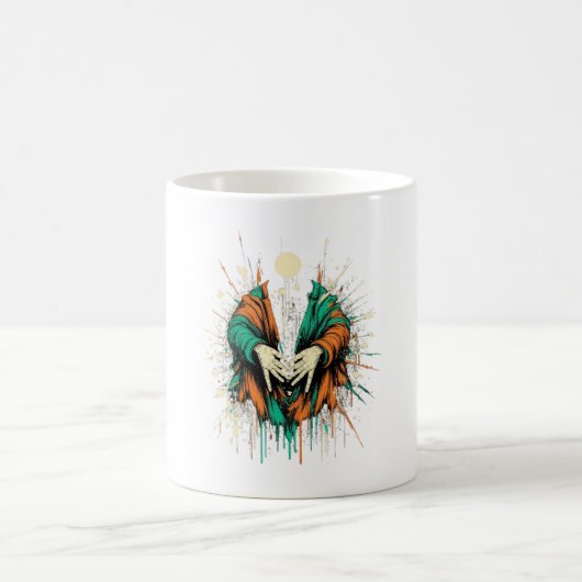 Create_a_friedlich,_Öko-bewusst Kaffeetasse (Mittel)