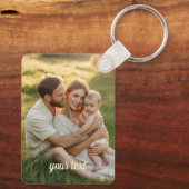 Create a personalized family keychain with a pictu schlüsselanhänger (Rückseite)