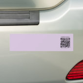 Create a QR Code | Pale Lavender Violet Autoaufkleber (Auf Auto)