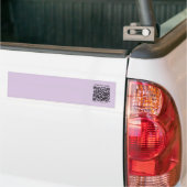 Create a QR Code | Pale Lavender Violet Autoaufkleber (Auf Lkw)