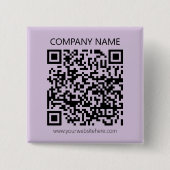 Create a QR Code | Pale Lavender Violet Button (Vorderseite)