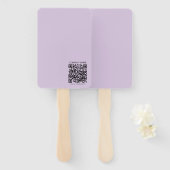 Create a QR Code | Pale Lavender Violet Fächer (Vorne und Hinten)