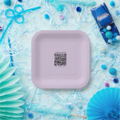 Create a QR Code | Pale Lavender Violet Pappteller (Party)