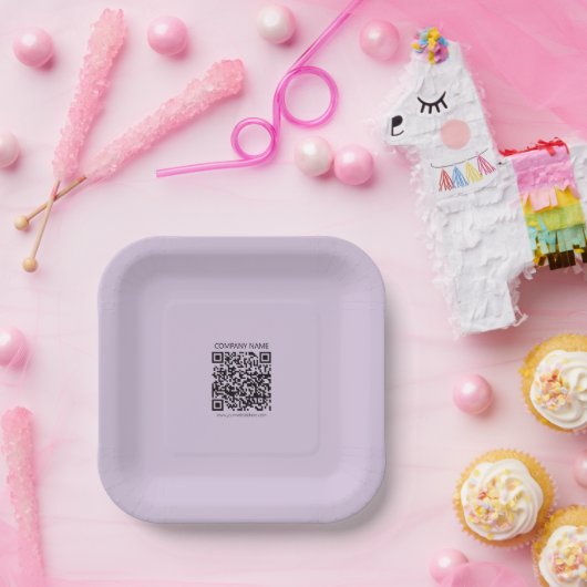 Create a QR Code | Pale Lavender Violet Pappteller (Party)
