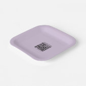 Create a QR Code | Pale Lavender Violet Pappteller (Gewinkelt)