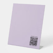 Create a QR Code | Pale Lavender Violet Sockelschild (Vorderseite)