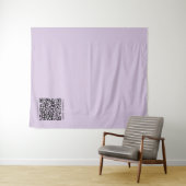 Create a QR Code | Pale Lavender Violet Wandteppich (Beispiel (Horizontal))