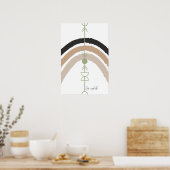 Create a Simpler Life - Abstract Arch Poster (Küche)