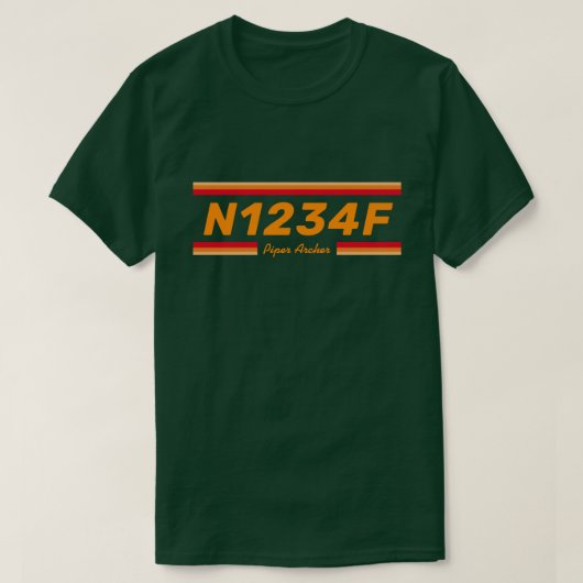 Create a Special Aircraft Number T-Shirt (Design vorne)