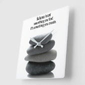 Create Balance Square Wall Clock Quadratische Wanduhr (Winkel)