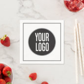 Create Business Logo Paper Cocktail Napkin Serviette (Beispiel)