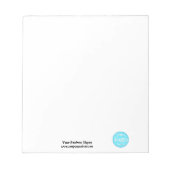 Create Company Business Logo Office Promotional Notizblock (Vorderseite)