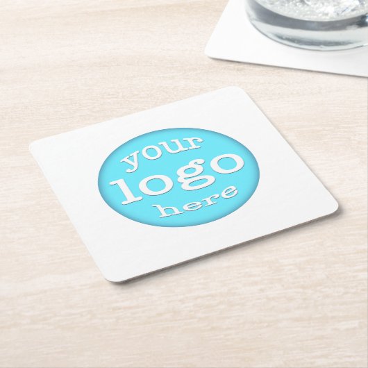 Create Custom Business Office Company Cafe Logo Rechteckiger Pappuntersetzer (angewinkelt)
