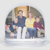 Create Custom Christmas Holidays Photo Snow Globe Schneekugeln (Rückseite)