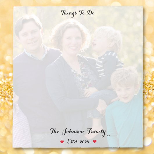 Create Custom Family Photo Year To Do List Notepad Notizblock