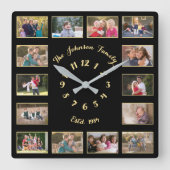 Create Custom Personalized Family Quadratische Wanduhr (Vorderseite)