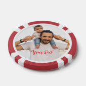 Create Custom Photo Home Tournament Game Night Pokerchips (Einzeln)