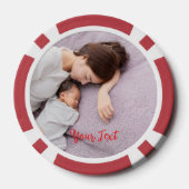 Create Custom Photo Home Tournament Game Night Pokerchips (Rückseite)