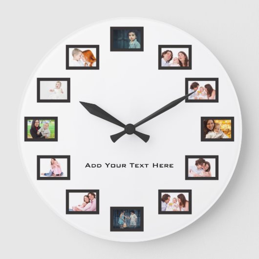 Create Custom Photos Große Wanduhr (Vorderseite)
