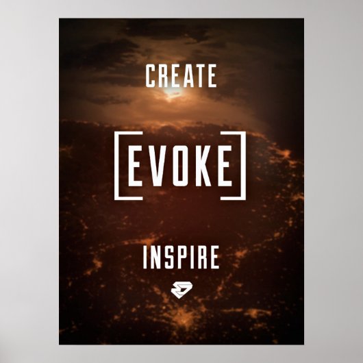 CREATE. EVOKE. INSPIRIER. Poster (Vorne)
