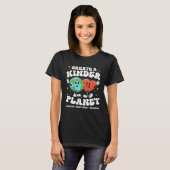 Create Kinder Planet Teacher Kind Earth Unity Day T-Shirt (Vorne ganz)