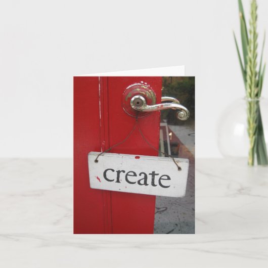 Create - Note Card Karte (Vorderseite)