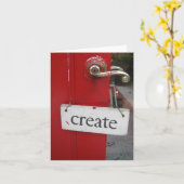 Create - Note Card Karte (Gelbe Blume)