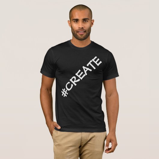 #CREATE Oversized Letters Men's T - Shirt (Vorne ganz)