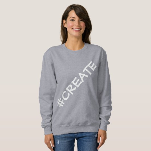 #CREATE Oversized Letters Women's Sweatshirt (Vorne ganz)