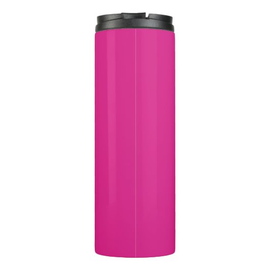 Create Own CERISE PINK Custom Text Personalized Thermosbecher (Rückseite)