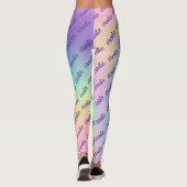 "Create" Pastel Rainbow Gradient Leggings (Rückseite)