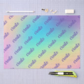"Create" Pastel Rainbow Gradient Seidenpapier (Handwerk)