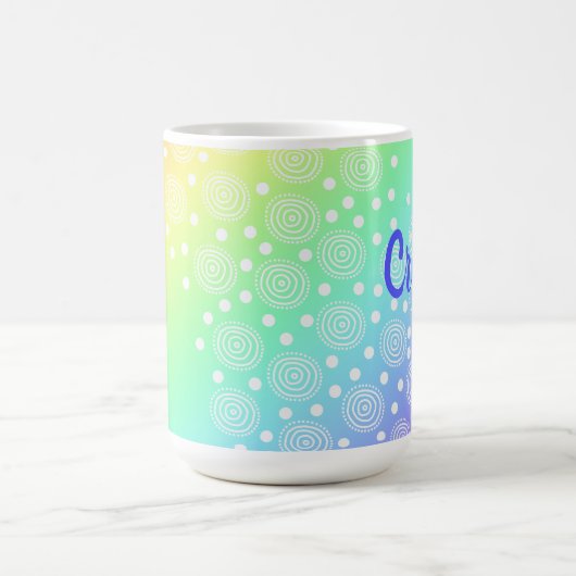 "Create" Rainbow Gradient Coffee Tasse (Mittel)